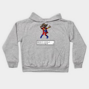 Bendy Girl Kamala Wants to Battle! Kids Hoodie